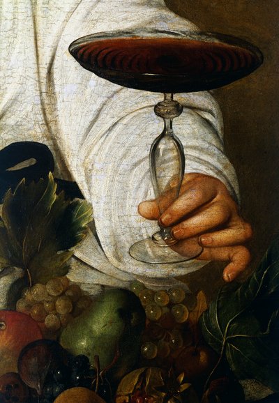 Bicchiere di vino, (dettaglio) da Michelangelo Merisi da Caravaggio
