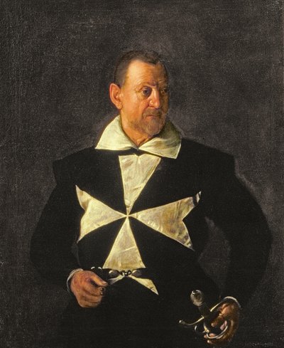 Ritratto di un cavaliere di Malta, forse Fra Antonio Martelli da Michelangelo Merisi da Caravaggio