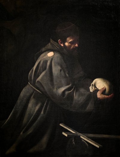 San Francesco in meditazione da Michelangelo Merisi da Caravaggio
