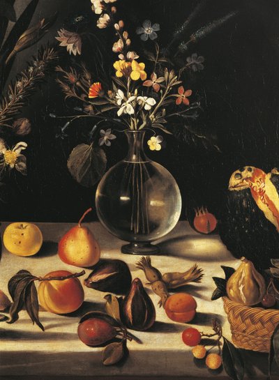 Natura morta con fiori e frutta (dettaglio) da Michelangelo Merisi da Caravaggio