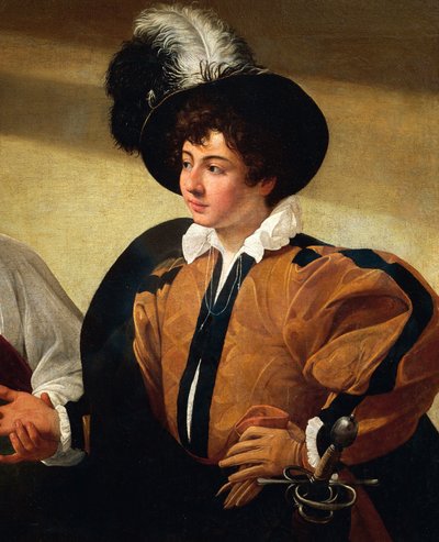 La chiromante (dettaglio), c.1596-97 da Michelangelo Merisi da Caravaggio
