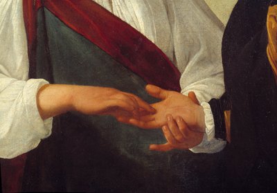 La chiromante (dettaglio) da Michelangelo Merisi da Caravaggio