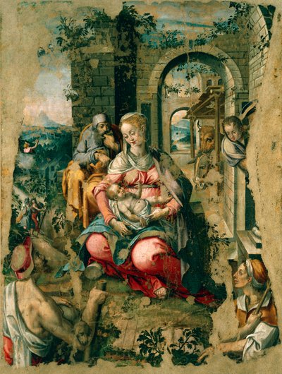 Presepe, di Michele Cavaro (1517-1584) da Michele (attr.) Cavaro