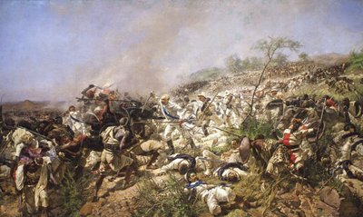 La battaglia di Dogali, 1896 da Michele Cammarano