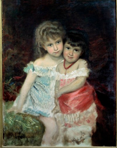 Ritratto di Blanche e Amelie da Michele Giordigiani