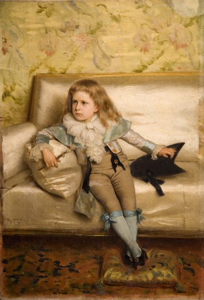 Italian: Ritratto del figlio Edoardo da Michele Gordigiani