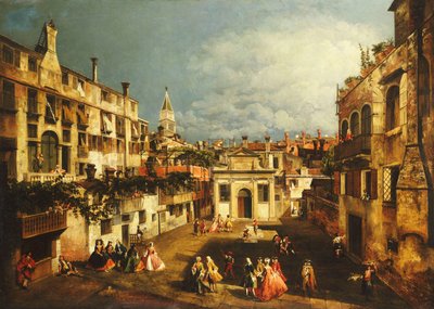 Il Campo San Gallo, Venezia, c.1740s da Michele Marieschi