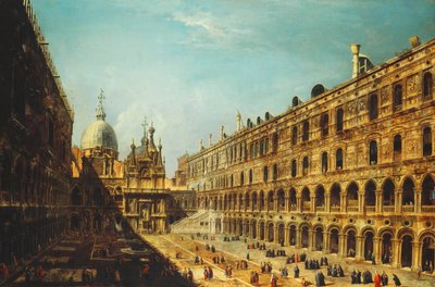 Il cortile del Palazzo Ducale, Venezia da Michele Marieschi