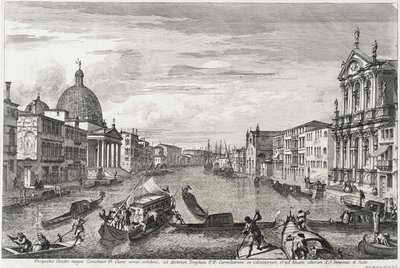 Il Canal Grande tra San Simone Piccolo e Santa Chiara, c.1740-41 da Michele Marieschi