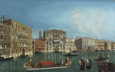 Il Canal Grande con Palazzo Foscari e Palazzo Balbi da Michele Marieschi