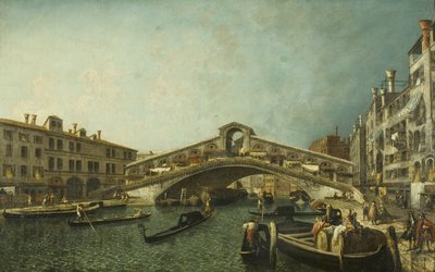 Il Ponte di Rialto, Venezia, c.1740 da Michele Marieschi