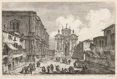 Vedute di Venezia: Campo S. Rocco da Michele Marieschi