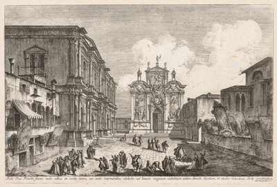 Vedute di Venezia: Campo S. Rocco da Michele Marieschi