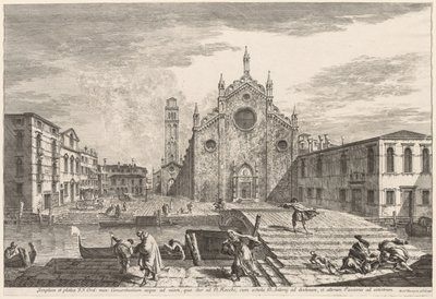 Vedute di Venezia: Campo dei Frari da Michele Marieschi
