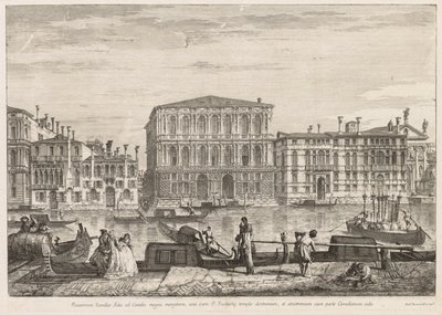 Vedute di Venezia: Palazzo Pesaro, 1741 da Michele Marieschi