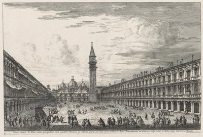 Vedute di Venezia: Piazza San Marco da Michele Marieschi