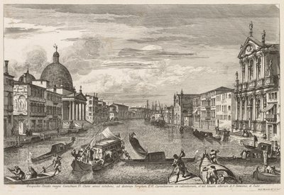 Vedute di Venezia: Santa Chiara, 1741 da Michele Marieschi