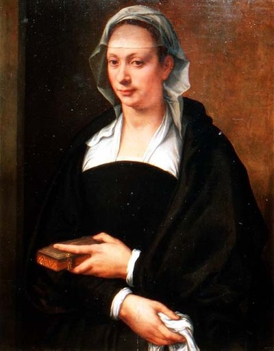 Ritratto di una signora con un velo bianco da Michele di Ridolfo Tosini