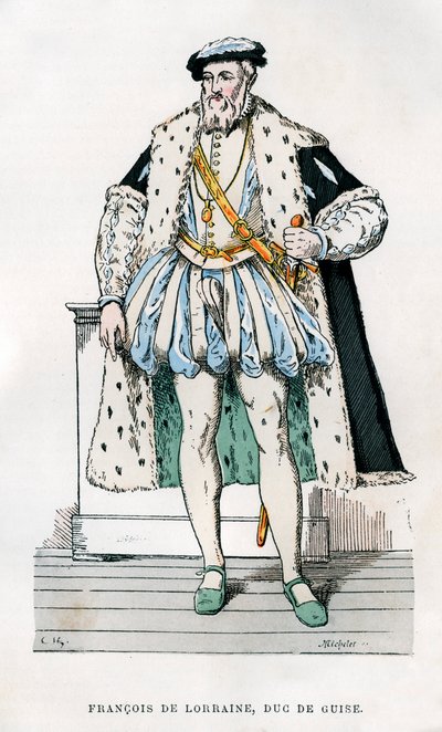 Francesco di Lorena, II duca di Guisa, soldato e politico francese, XVI secolo 1882-1884 da Micheler
