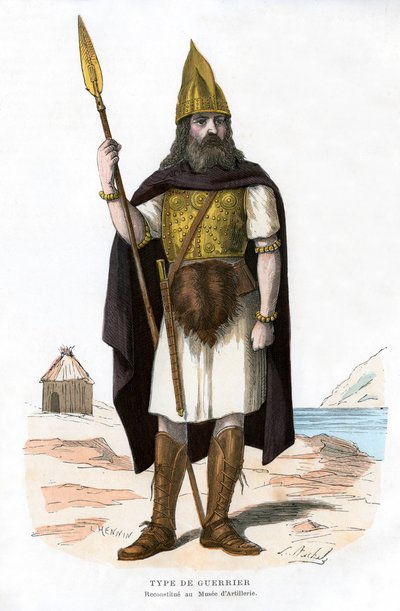 Guerriero, forse gallico o franco, 1882-1884 da Michelz