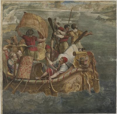 Sbarco di Scipione Africano a Cartagine da Michiel Coxie (I) (attributed to)