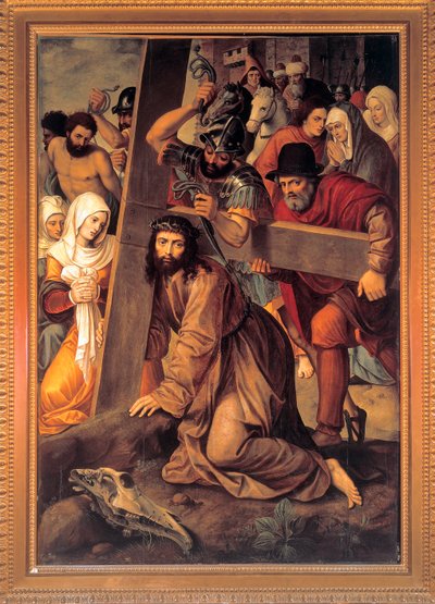 Cristo che porta la croce da Michiel I Coxie or Coxcie