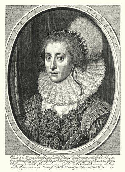 Elisabetta Stuart, Regina di Boemia da Michiel Jansz. van (after) Miereveld