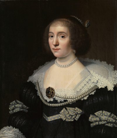 Ritratto di Amalia van Solms (1602-75) da Michiel Jansz van Mierevelt (copy after)