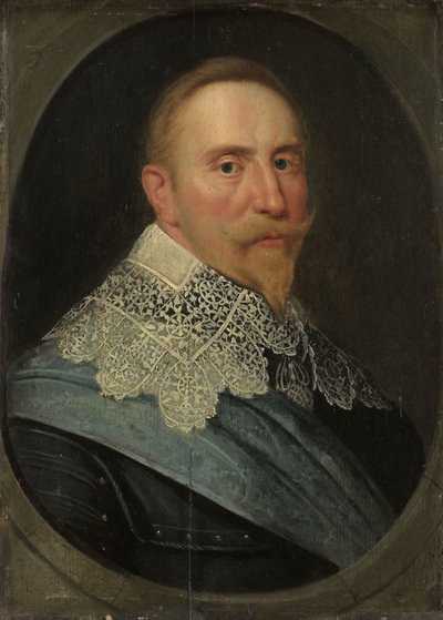 Ritratto di Gustavo II Adolfo (1594-1632), Re di Svezia da Michiel Jansz van Mierevelt (copy after)