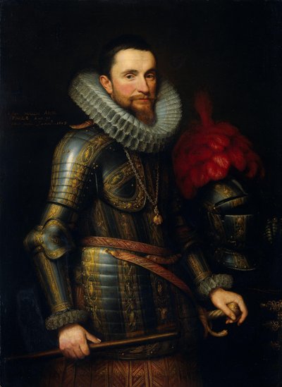 Ritratto di Ambrogio Spinola da Michiel Jansz van Mierevelt (signed by artist)