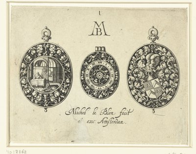 Due casse di orologi e un quadrante, c.1620-26 da Michiel Le Blon