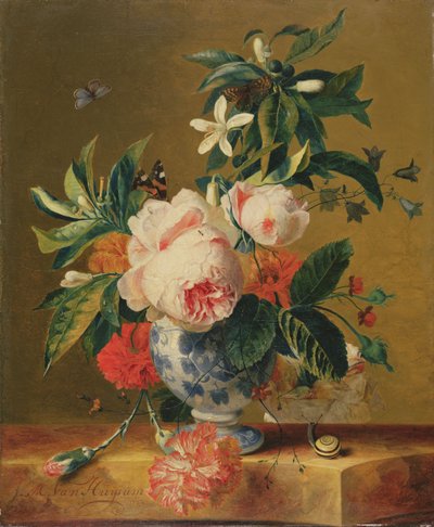 Un vaso di fiori, 1729 da Michiel Van Huysum