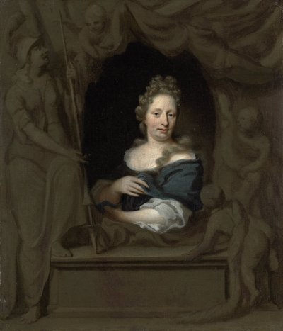 Ritratto di Eva Visscher, moglie di Michiel van Musscher da Michiel van Musscher
