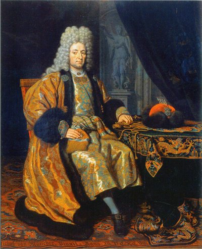 Ritratto di François Lefort 1656-1699, 1698 da Michiel van Musscher