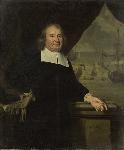 Ritratto di un capitano o armatore da Michiel van Musscher