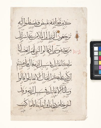 Pagina di un Corano da Middle Eastern School