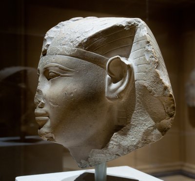 Testa di un re, possibilmente Seankhkare Mentuhotep III da Middle Kingdom Egyptian