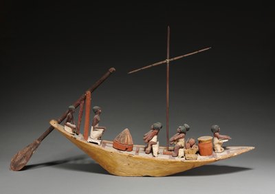 Modello di barca da Middle Kingdom Egyptian