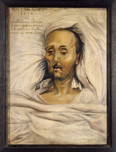 Duca Guglielmo V di Baviera sul letto di morte da Mielich