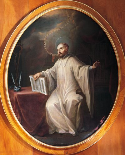 San Bernardo di Chiaravalle, attribuito a Miguel Cabrera (1695-1768) da Miguel (attr. to) Cabrera