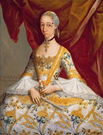 Doña Maria de la Luz Padilla y Cervantes da Miguel Cabrera