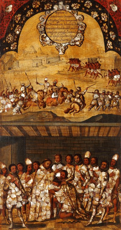 La Conquista del Messico, Pannello XIX da Miguel Gonzalez