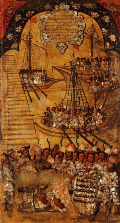 La Conquista del Messico, Pannello XXIV da Miguel Gonzalez