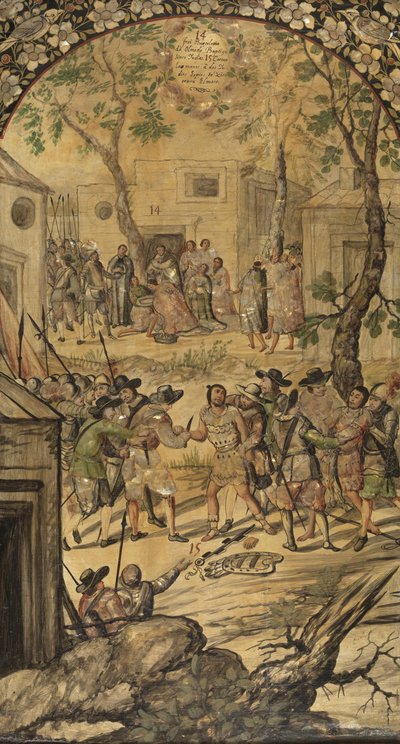 La conquista del Messico da parte di Hernán Cortés da Miguel and Juan Gonzalez