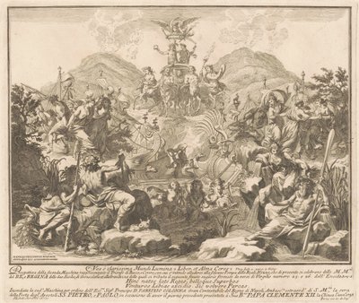 La Seconda Macchina per la Chinea del 1738: Il Trionfo di Bacco e Cerere da Miguel de Sorellò, after Carl Marcus Tuscher