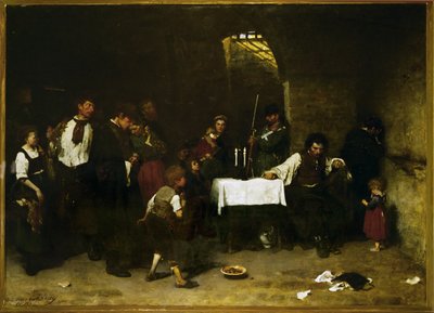 La cella del condannato da Mihaly Munkacsy