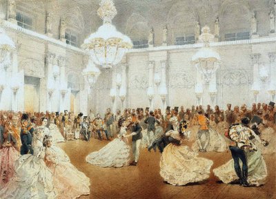 Ballo nella sala da concerto del Palazzo d