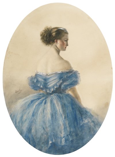 Ritratto della Principessa Anna zu Sayn-Wittgenstein da Mihaly von Zichy