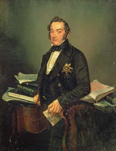 Ritratto del senatore Ivan Tolstoy (1792-1854) da Mihaly von Zichy