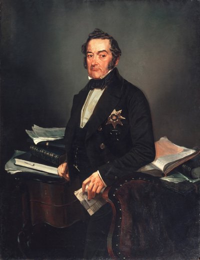 Ritratto del senatore Ivan Tolstoy da Mihaly von Zichy